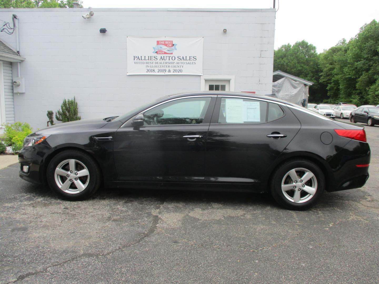 2015 BLACK Kia Optima (KNAGM4A78F5) , AUTOMATIC transmission, located at 540a Delsea Drive, Sewell, NJ, 08080, (856) 589-6888, 39.752560, -75.111206 - Photo#2